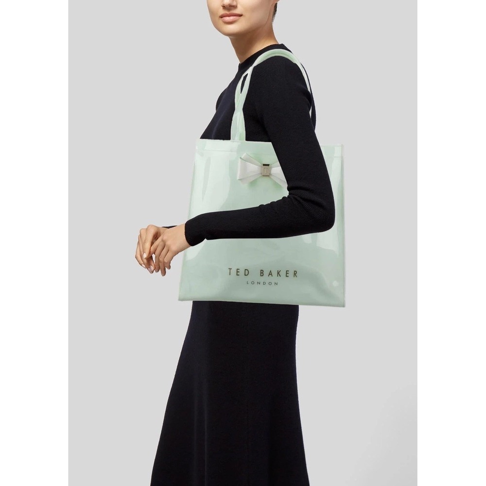 Ted Baker London Bow Tote Bag Shopper Handbag Large Light‎ Blue Designer